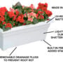 Countryside Patio Planter 27″ – White